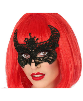  Masque Halloween Noir Polyester, fig. 1 