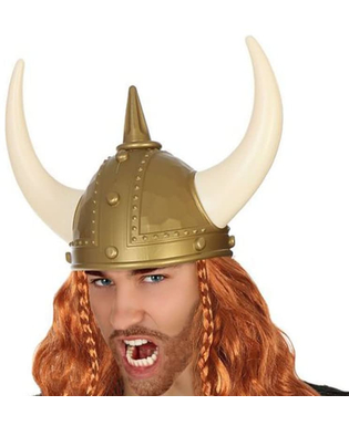  Casque Viking Doré Cornes, fig. 1 