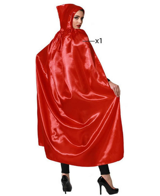  Cape Rot Mit Kapuze Polyester, fig. 1 