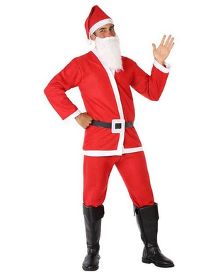  Weihnachtsmann Verkleidung für Erwachsene Rot Polyester (M/L), fig. 1 