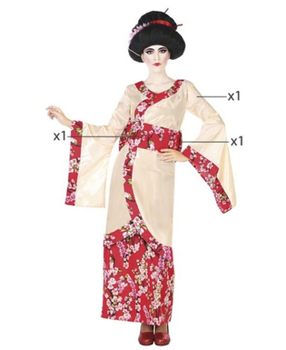  Verkleidung für Erwachsene Rosa (2 pcs) Geisha, fig. 4 