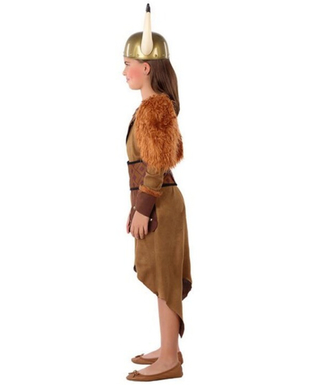  Déguisement pour Enfants 114869 Femme viking Marron (4 Pcs), fig. 4 