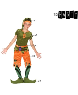  Déguisement pour Enfants Lutin Vert Orange (6 Pcs), fig. 2 