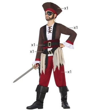  Déguisement pour Enfants Pirate (5 Pcs), fig. 2 