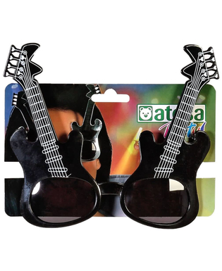  Brillen Gitarre Rock Schwarz, fig. 6 