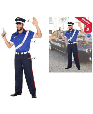  Costume per Adulti Police, fig. 6 