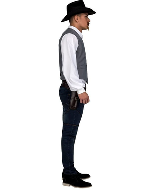  Déguisement pour Adultes My Other Me Gris Cow-boy Taille M/L Gilet, fig. 4 