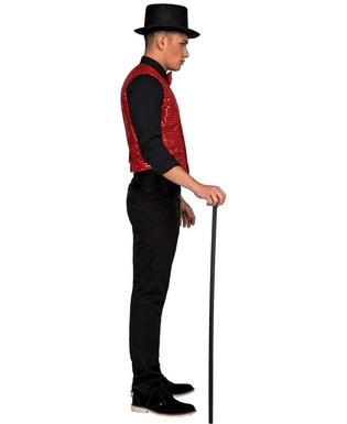  Déguisement pour Adultes My Other Me Showman Rouge Taille M/L Gilet, fig. 2 