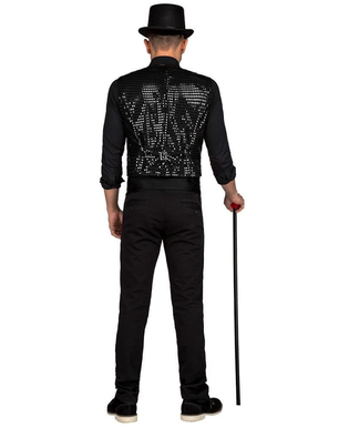  Déguisement pour Adultes My Other Me Showman Noir Taille M/L Gilet, fig. 3 