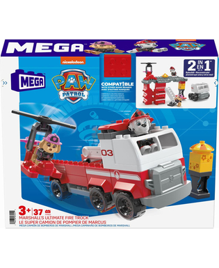  Playset Megablocks Paw Patrol Feuerwehrauto + 3 jahre 37 Stücke, fig. 1 