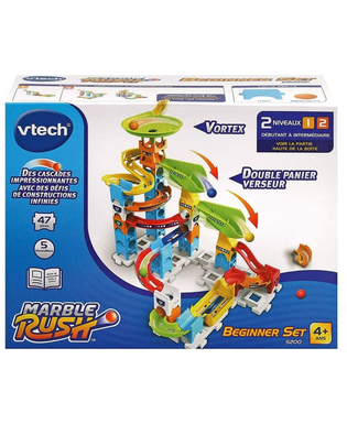  Murmel-Set Vtech Marble Rush Marble Run - Beginner Set Rundkurs Rennbahn mit Rampen + 4 Jahre 47 Stücke, fig. 1 