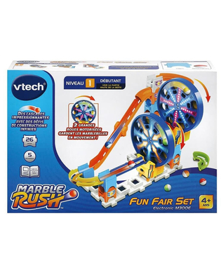  Murmel-Set Vtech Marble Rush - Expansion Kit Electronic - Fun Fair Set Rundkurs 26 Stücke Rennbahn mit Rampen + 4 Jahre, fig. 1 