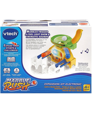  Murmel-Set Vtech Marble Rush - Expansion Kit Electronic - Trechter Rundkurs 4 Stücke Rennbahn mit Rampen + 4 Jahre, fig. 1 