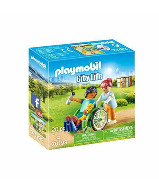  Playset Playmobil City Life Patient in Wheelchair 20 Stücke, fig. 1 