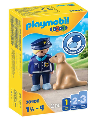  Playset Police with Dog 1 Easy Starter Playmobil 70408 (2 pcs), fig. 1 