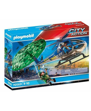  Playset  City Action Police helicopter: Parachute Chase Playmobil 70569 (19 pcs), fig. 1 