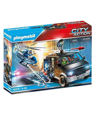  Spielset Fahrzeuge City Action Police Helicopter Playmobil 70575 Hubschrauber Polizeiwagen (124 pcs), fig. 1 