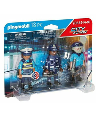  Playset  City Action Police Figures Set Playmobil 70669 (18 pcs), fig. 1 