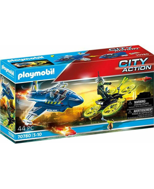  Playset Playmobil City Action Dron Flugzeug Polizei 70780 (44 pcs), fig. 1 