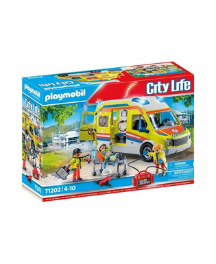  Playset Playmobil 71202 City Life Ambulance 67 Stücke, fig. 1 