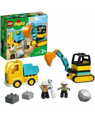  Playset Lego DUPLO Construction 10931 Truck and Backhoe, fig. 1 