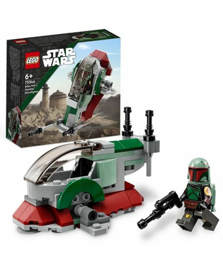  Playset Lego Star-Wars 75344 Bobba Fett's Starship 85 Stücke, fig. 1 