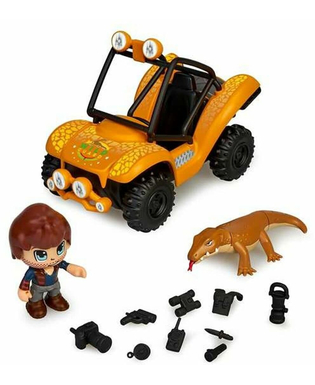  Playset Famosa Pinypon Action Wild Lizard Buggy Car, fig. 1 