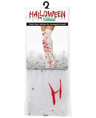  Collants de déguisement Taille unique Sang Blanc Halloween, fig. 2 