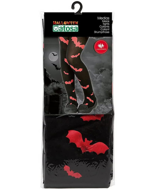  Collants de déguisement Taille unique Chauve-souris Rouge Halloween, fig. 2 