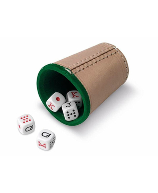  Poker Würfelbecher Cayro Leder, fig. 1 