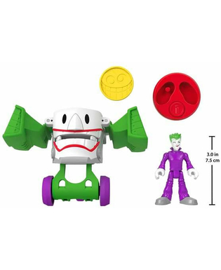  Actionfiguren DC Comics Head Shifters Super Friends Imaginext Fahrzeug Convertible, fig. 2 