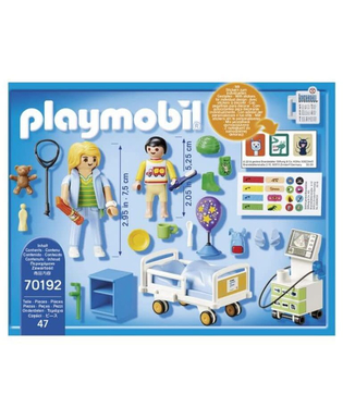  Playset City Life Children's Hospital Ward Playmobil 70192 (47 pcs), fig. 3 