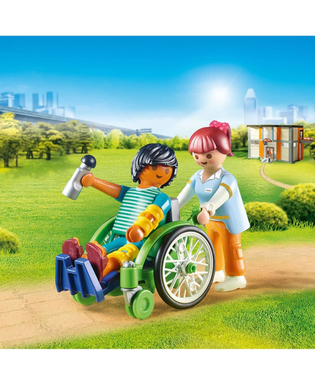  Playset Playmobil City Life Patient in Wheelchair 20 Stücke, fig. 2 