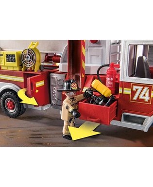  Spielset Fahrzeuge Playmobil US Tower Ladder City Action 70935 Feuerwehrauto (113 pcs), fig. 3 