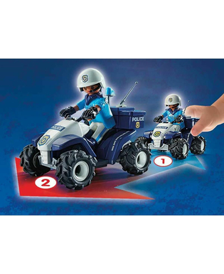  Spielset Fahrzeuge Playmobil Speed Quad City Action 71092 Polizei (21 pcs), fig. 3 