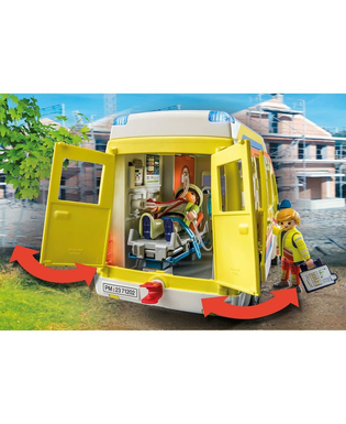  Playset Playmobil 71202 City Life Ambulance 67 Stücke, fig. 2 