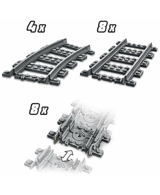  Playset Lego City Rail 60238 Zubehör, fig. 2 