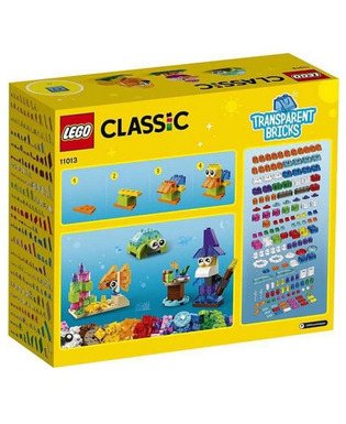  Playset Classic Transparent Bricks Lego 11013, fig. 2 