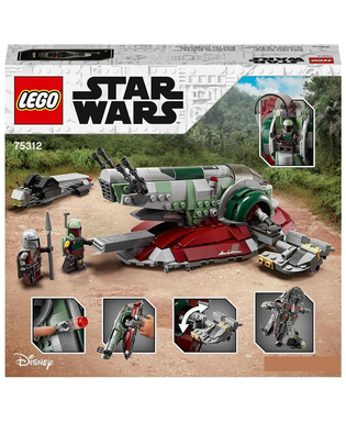  Playset Lego 75312 Star Wars Boba Fett's Starship, fig. 2 