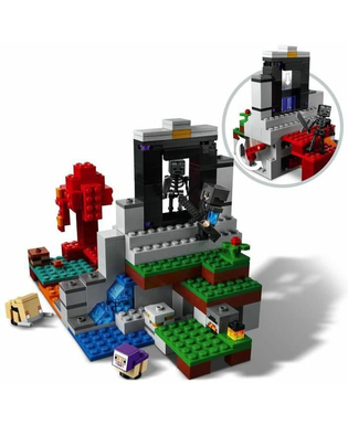  Playset Lego 21172 Minecraft The Ruined Portal, fig. 3 