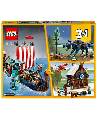  Playset Lego 31132 Creator 3-in-1 Viking Ship and Midgard Serpent (1192 Stücke), fig. 2 