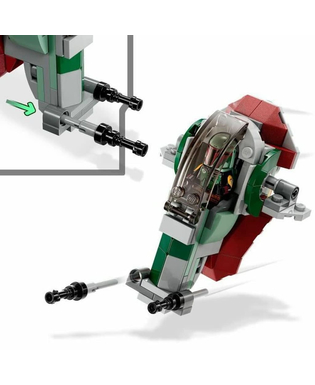  Playset Lego Star-Wars 75344 Bobba Fett's Starship 85 Stücke, fig. 2 