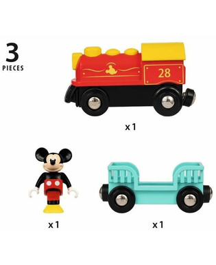  Playset Brio Micky Mouse Battery Train 3 Stücke, fig. 2 