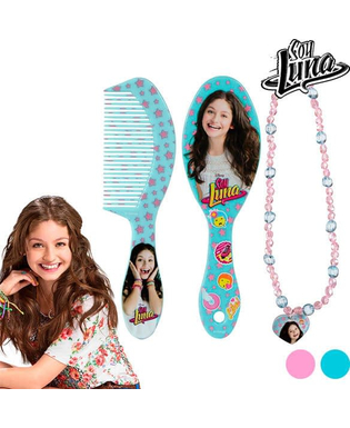  Soy Luna Beauty Set für Mädchen. Design-Bürste+Türkise Kette, fig. 1 