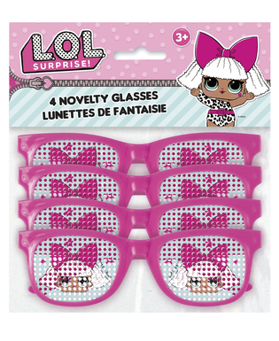  4 Paires de lunettes roses à pois LOL Surprise™, fig. 1 