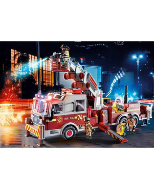  Spielset Fahrzeuge Playmobil US Tower Ladder City Action 70935 Feuerwehrauto (113 pcs), fig. 8 