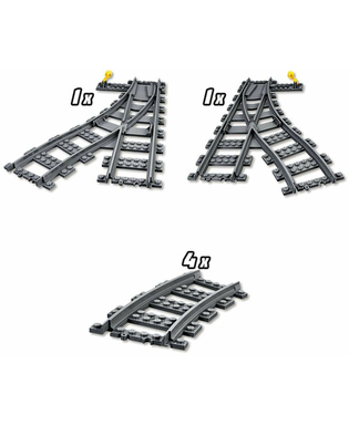  Playset Lego City Rail 60238 Zubehör, fig. 5 