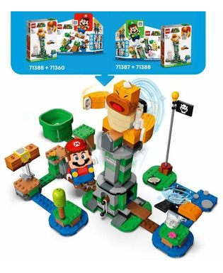  Playset Lego 71388 Super Mario Boss Frere Sumo's Infernal Tower Expansion, fig. 8 