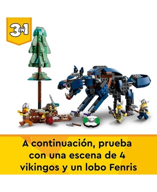  Playset Lego 31132 Creator 3-in-1 Viking Ship and Midgard Serpent (1192 Stücke), fig. 4 