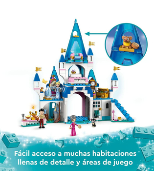  Playset Lego 43206 Cinderella and Prince Charming's Castle (365 Stücke), fig. 7 